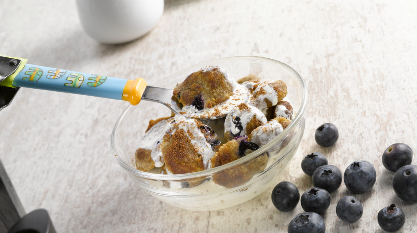 Muesli aux bleuets et à la cannelle