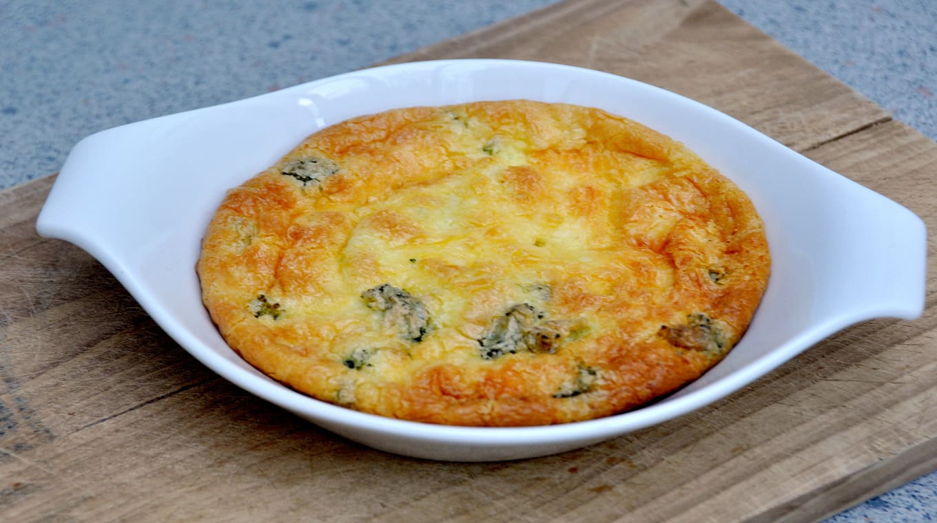 Kaassoufflé met broccoli