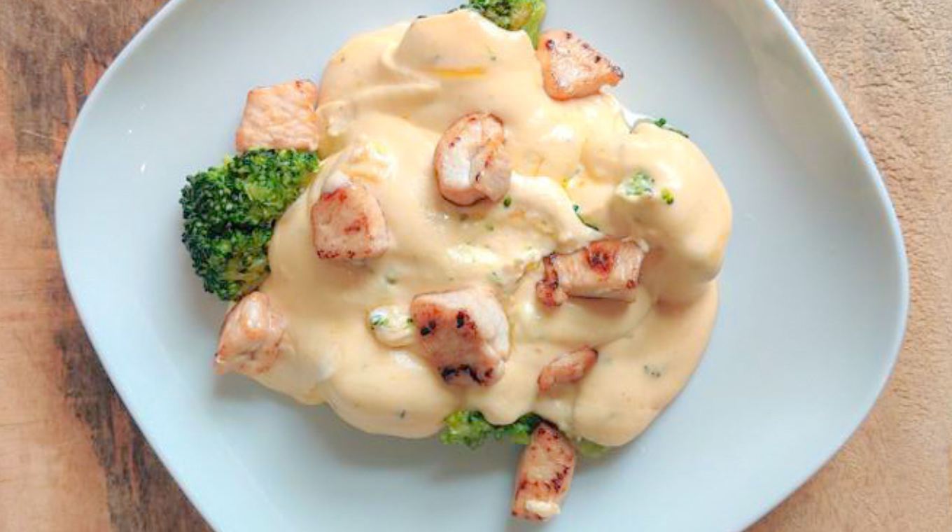 brocoli sauce fromage poulet