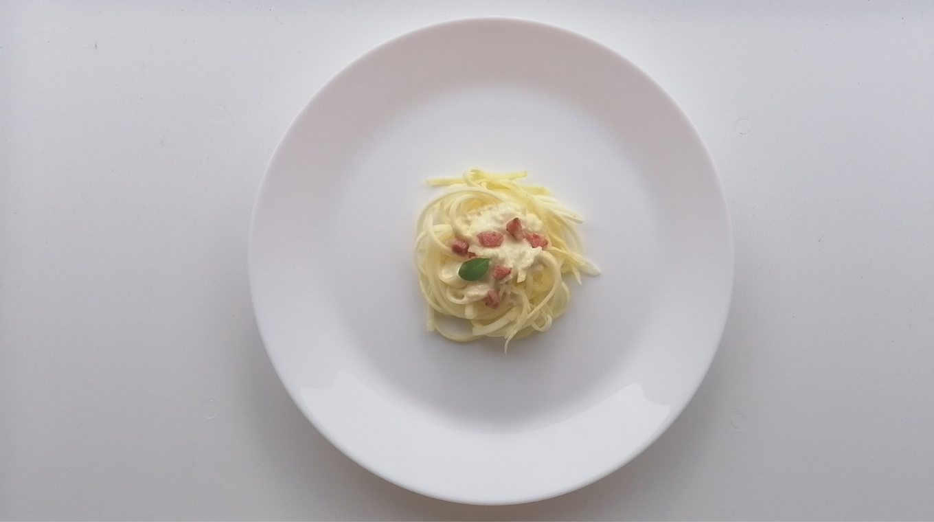 Spaghetti carbonara variante